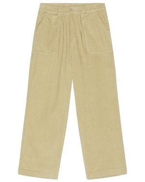 KAPPY DESIGN One Tuck Fatigue Corduroy Pants - White