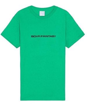 Sci-Fi Fantasy Textured Logo Tee - Green
