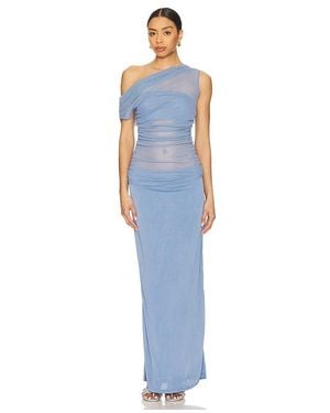 SOVERE Thea Mesh Dress - Blue