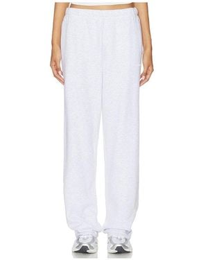 Skims Cotton Fleece Classic Straight Leg Pant - White