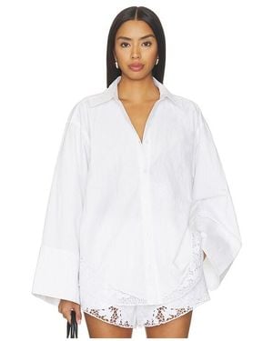 ROTATE BIRGER CHRISTENSEN Oversized Shirt - White