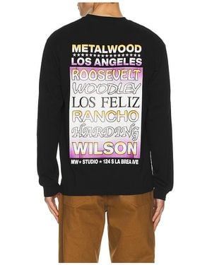 METALWOOD STUDIO Flyer Long Sleeve Tee - Black