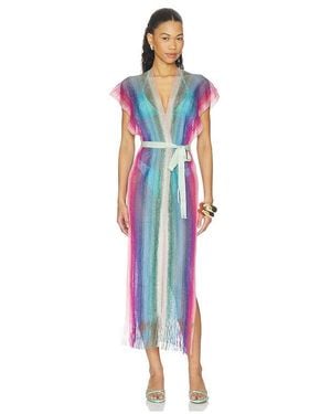 Luli Fama Caftán Sunshine En ,Fuchsia Talla - Azul