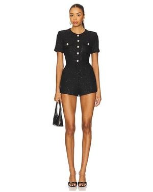 Bardot Estelle Boucle Playsuit En Color Negro Talla (También En 8)