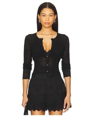 LoveShackFancy Cárdigan Gretta En Color Negro Talla (También En S, Xl, Xs)