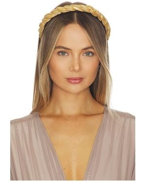 Lele Sadoughi Juliet Pleated Headband - Metallic