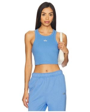 Alo Yoga Tank-Top Aspire - Blau