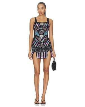 Oceanus Dream Shell Mini Dress - Blue