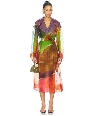 Ulla Johnson Novalie Organza Trench Coat - Multicolor