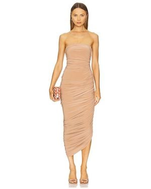 Norma Kamali Diana Strapless Gown - White