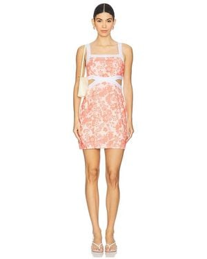 MINKPINK Petal Contrast Mini Dress - Pink