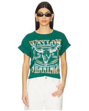 Daydreamer Waylon Jennings Outlaw Legend Tシャツ - グリーン