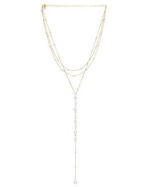 Ettika Dreams Layered Lariat Necklace - White