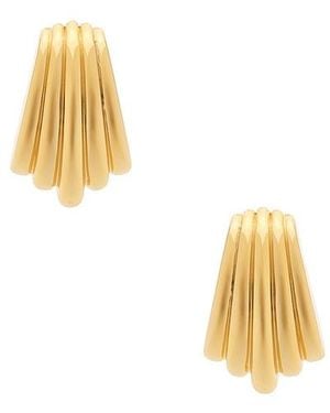 Luv Aj The Sundown Statement Studs Earrings - Metallic