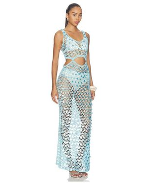 superdown elena maxi dress superdown Elena Maxi Dress in Blue