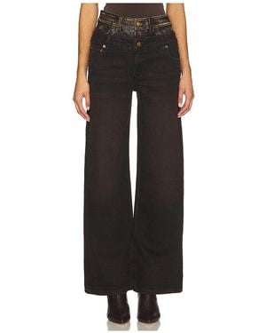 Jonathan Simkhai Jeans Mit Doppelbund Und Weitem Bein Kove - Schwarz