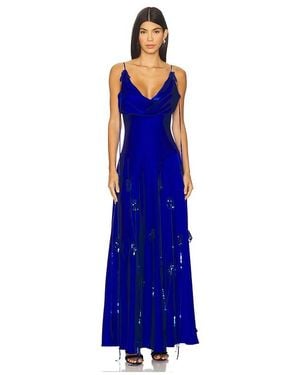 Tyler McGillivary Valeria Slip Dress - Blue
