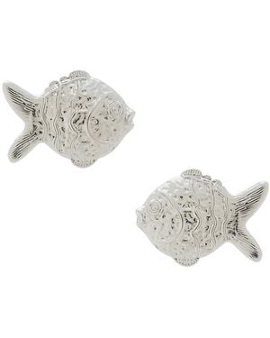 Frasier Sterling X For Love & Lemons Catch Of The Day Earrings - White