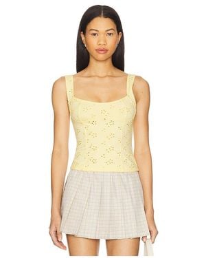 Free People Full Bloom Eyelet Cami - White