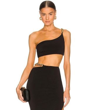 Nookie Alyssa Chain Crop - Black