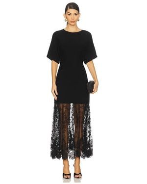 Sea Diane Lace Combo Dress - Black