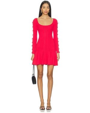 LoveShackFancy Kleid Seychelle - Rot