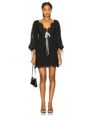 For Love & Lemons Minikleid Ellis - Schwarz