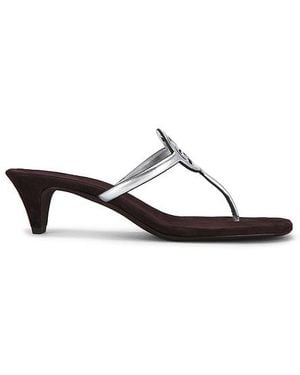 Tory Burch Milller Square Toe Sandal - White