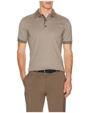 Theory Mod Jacquard Geo Polo - Multicolour