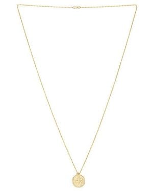 Shashi Medallion Chain Necklace - White