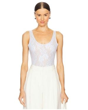 Zimmermann Lace Scoop ボディスーツ - ホワイト