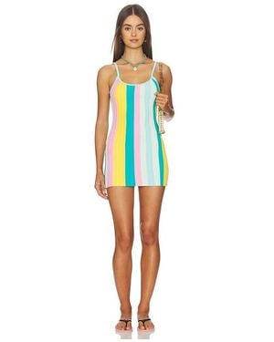 Kulani Kinis Rib Knit Mini Dress - Multicolor