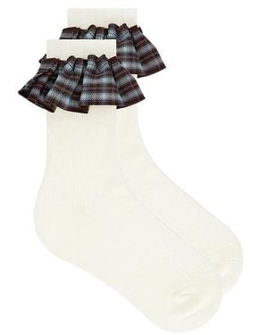 Casa Clara Johnnie Socks - White