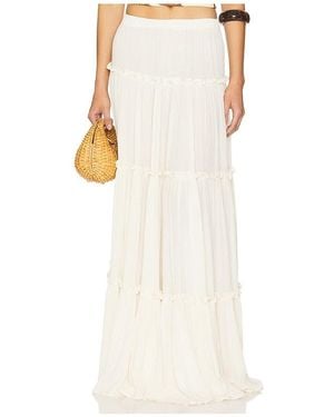 Tularosa Willa Maxi Skirt - White
