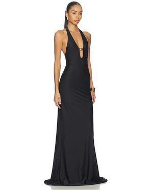 long sleeve maxi dress sexy Chocolate Long Sleeve Boatneck Maxi Dress Medium