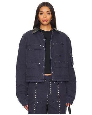 PRIVATE POLICY Kurze Jacke Quilted - Blau