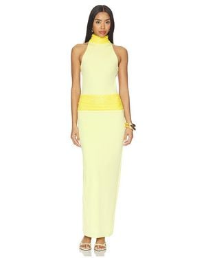 superdown Vestido Largo Sabriana En Color Amarillo Talla (También En Xxs, Xs, S, M, Xl)