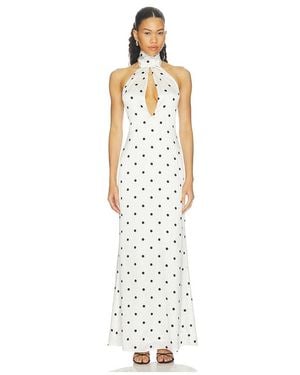 L'academie 'Academie Imogen Silk Dress - White