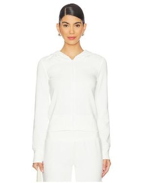 WeWoreWhat Fitted Zip-Up Ponte Hoodie - White