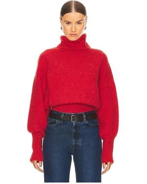 GRLFRND Jersey Cuello Vuelto Elya En Color Rojo Talla (También En S, Xs, M, Xl)