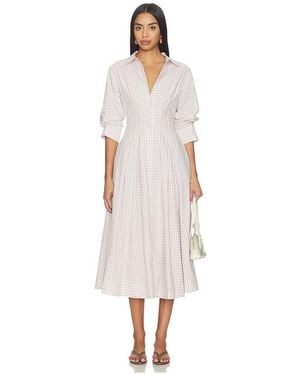 Jonathan Simkhai Jazz Pintuck Midi Dress - White