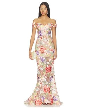 Bronx and Banco Abendkleid Flora - Weiß