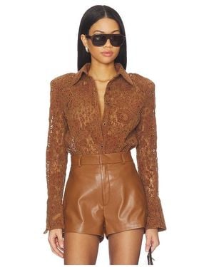 NonChalant Label Eliza Top - Brown