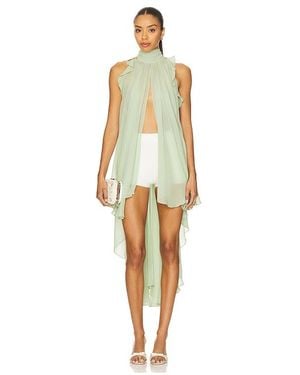 La Fuori Gathered Halter Top - Mehrfarbig