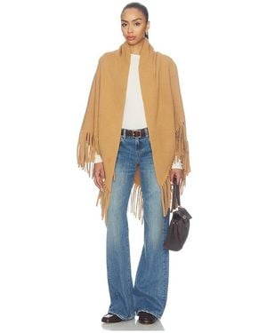 The Great The Big Sweater Fringe Scarf en Beige. - Bleu