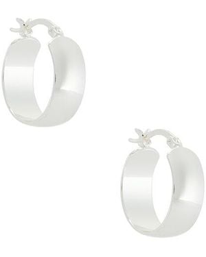 Casa Clara Chenille Hoop Earrings - White