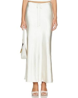 L'academie 'Academie Etienne Midi Skirt - White