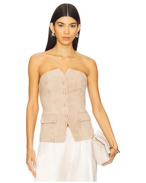 Cami NYC Zamora Suede Corset - Natural