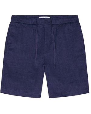Frescobol Carioca Felipe Linen Shorts En Color Azul Marino Talla (También En 36)
