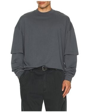DARKPARK Troy Double Sleeve Tee - Grey